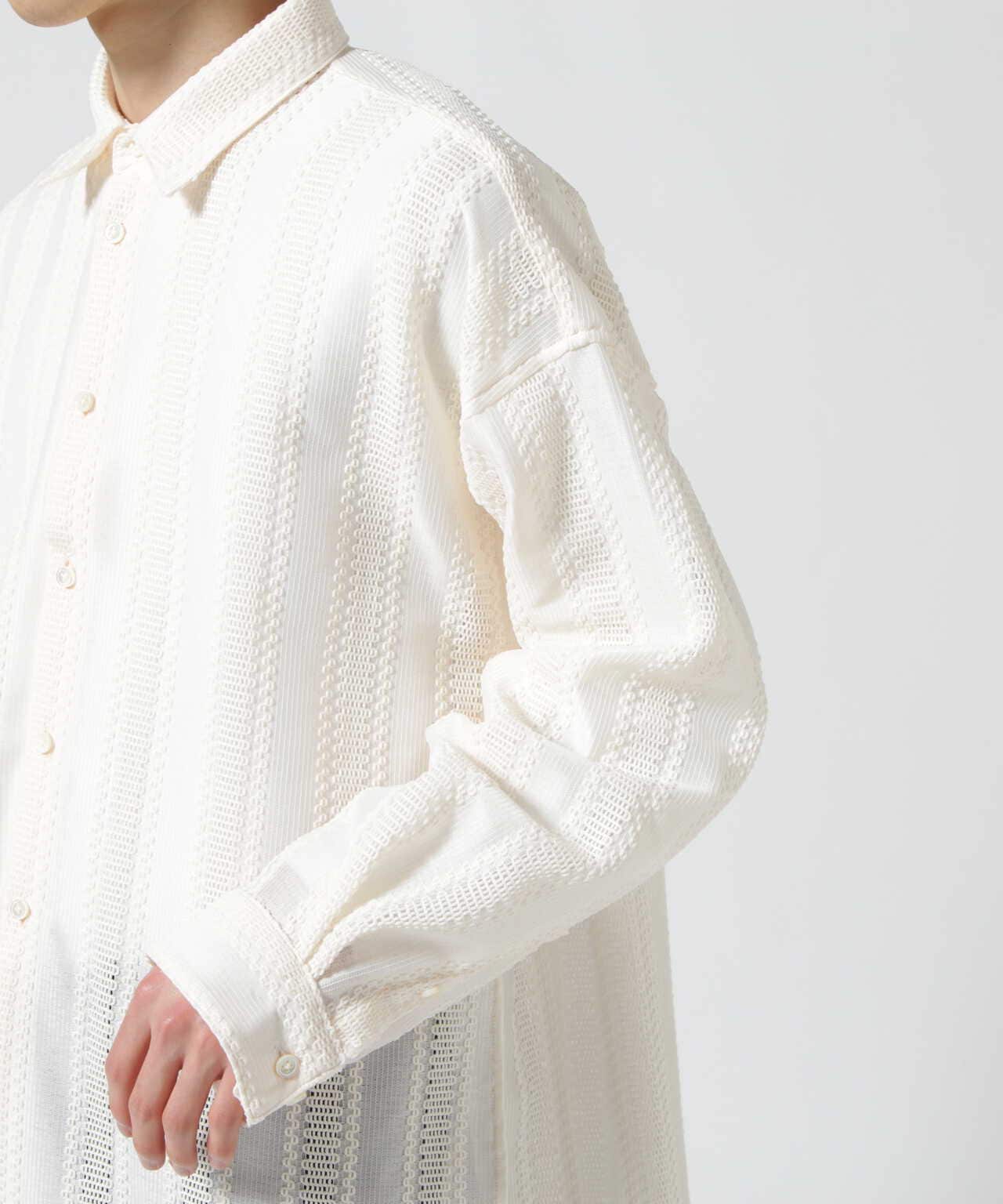 Toironier/トワロニエ/Stripe Lace Loose Shirts | GARDEN ( ガーデン