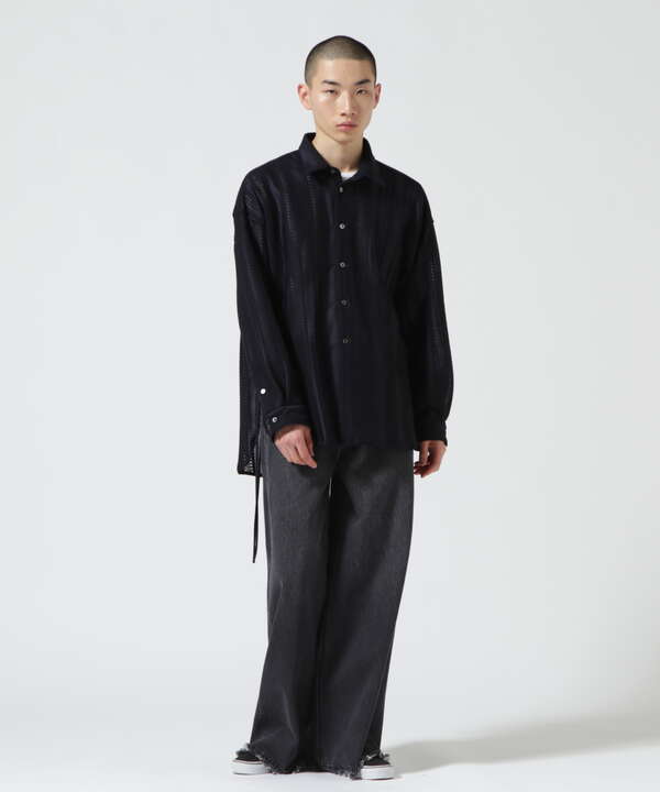 Toironier/トワロニエ/Stripe Lace Regular Fit Shirt