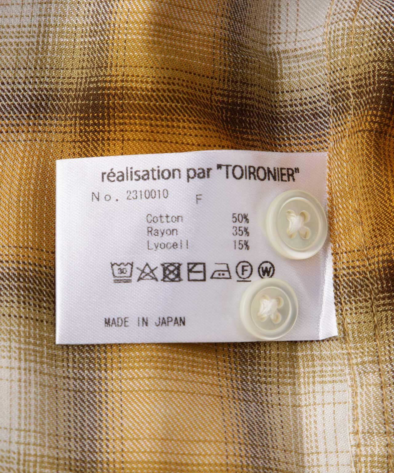 Toironier/トワロニエ/Ombre Shirt 