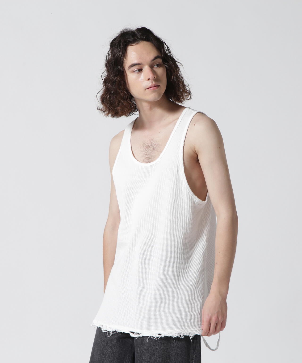 ANCELLM/アンセルム/DAMAGE WAFFLE TANKTOP | GARDEN ( ガーデン