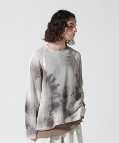 ANCELLM/アンセルム/ANCELLM DYED MESH LS T-SHIRT