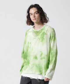ANCELLM/アンセルム/ANCELLM DYED MESH LS T-SHIRT 