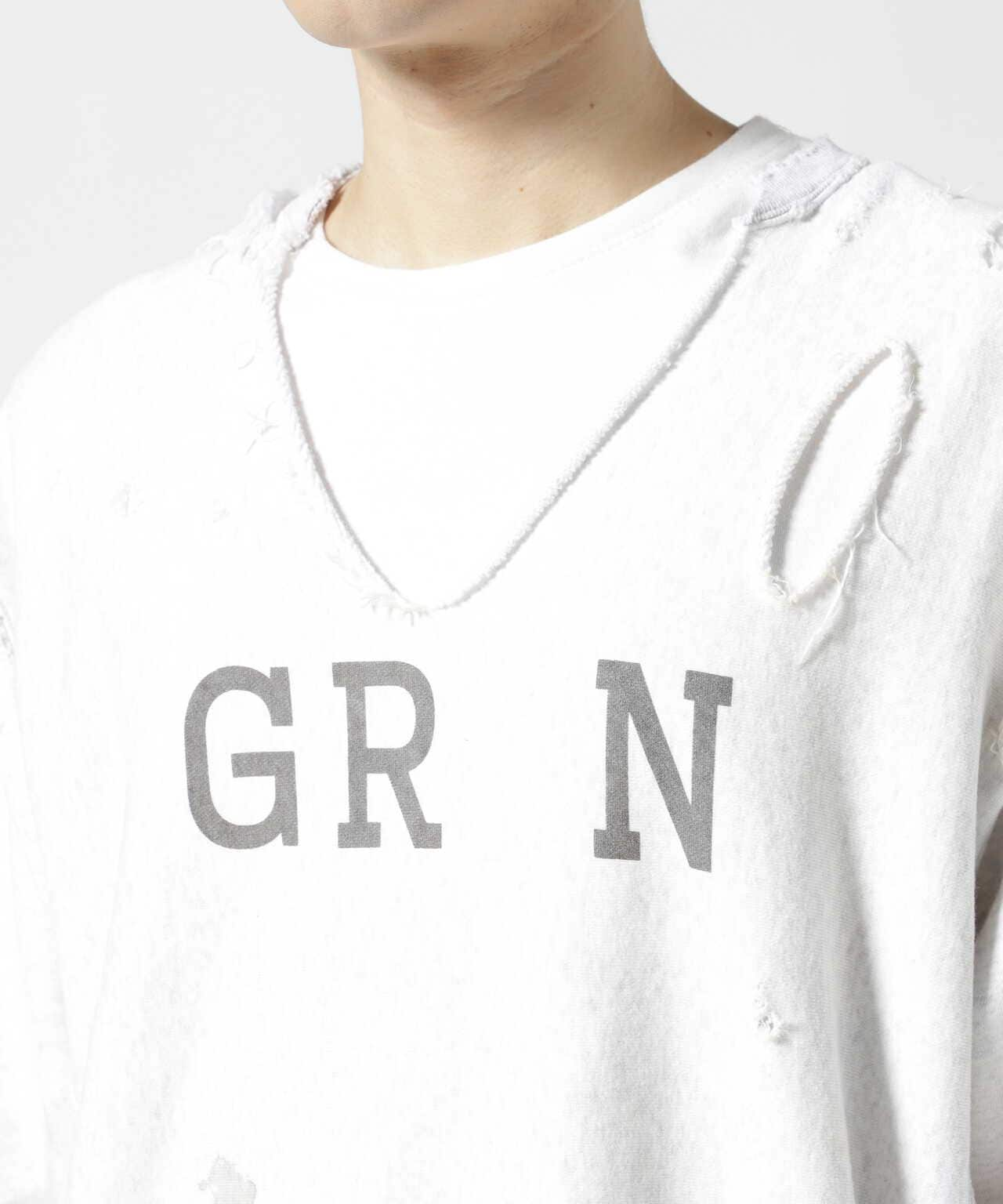 ANCELLM/アンセルム/GR N CRASH CREWNECK SWEAT SHIRT | GARDEN