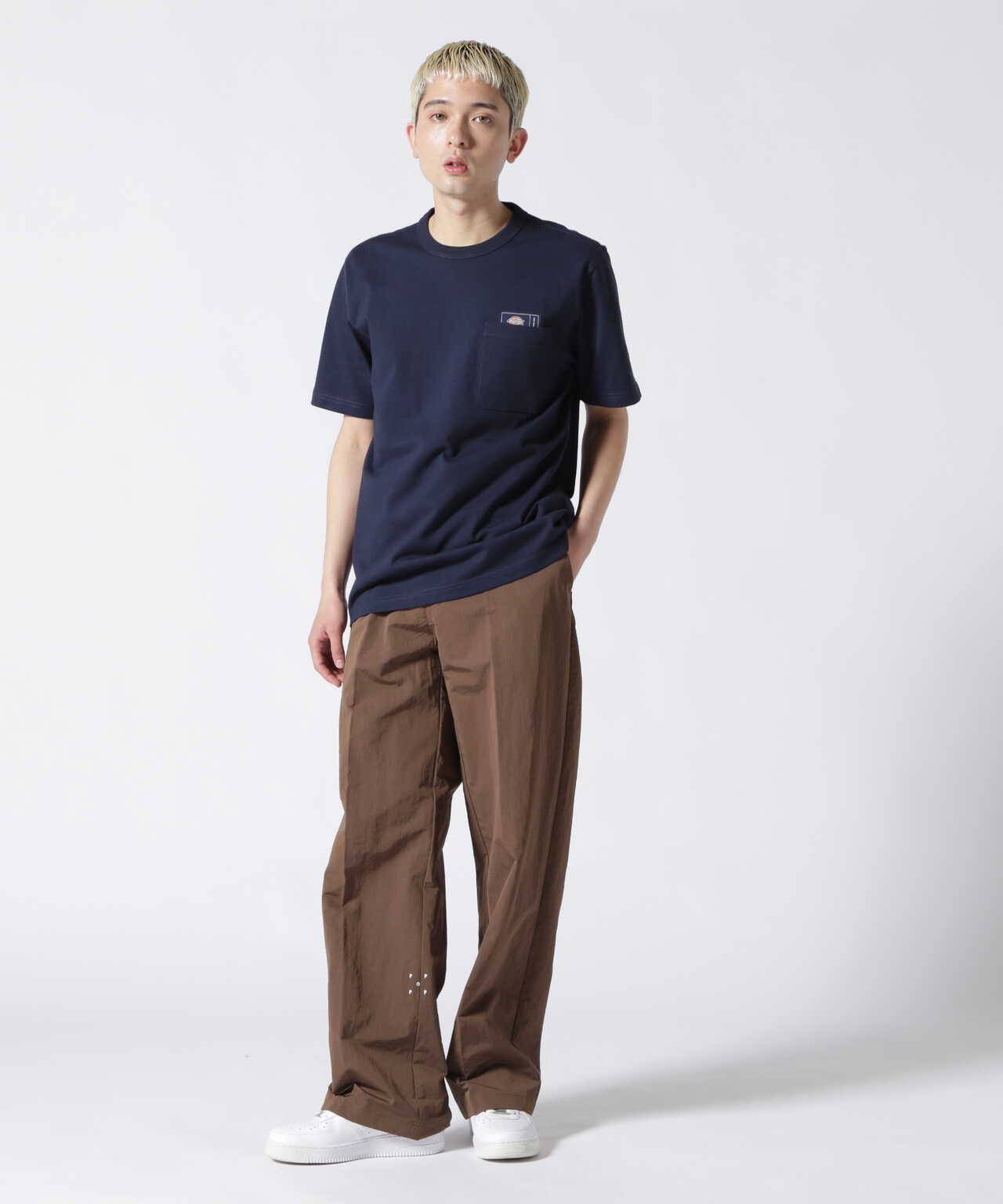 POP TRADING COMPANY/PopｘDickies Shortsleeve Tee