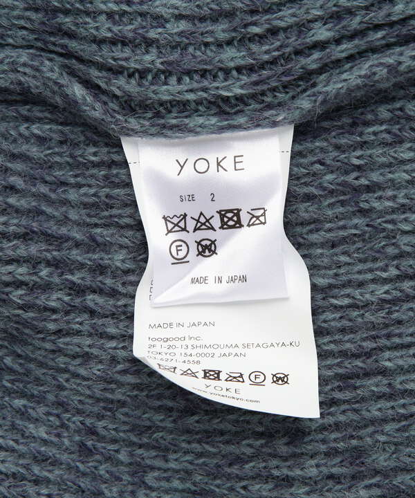 YOKE/ヨーク/BABY ALPACA RIB SWEATER