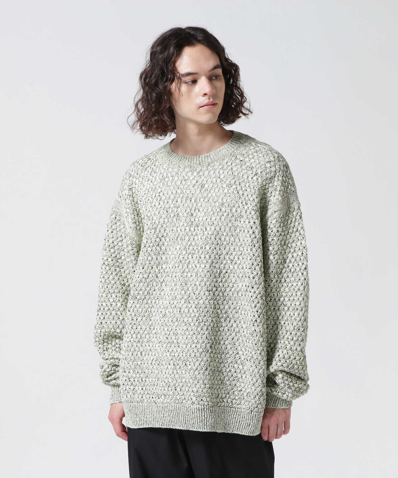 YOKE/ヨーク/MESH CREWNECK SWEATER/YK23SS0497S | GARDEN ( ガーデン