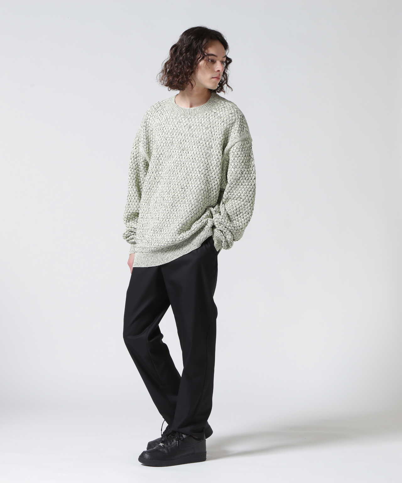 YOKE/ヨーク/MESH CREWNECK SWEATER/YK23SS0497S | GARDEN