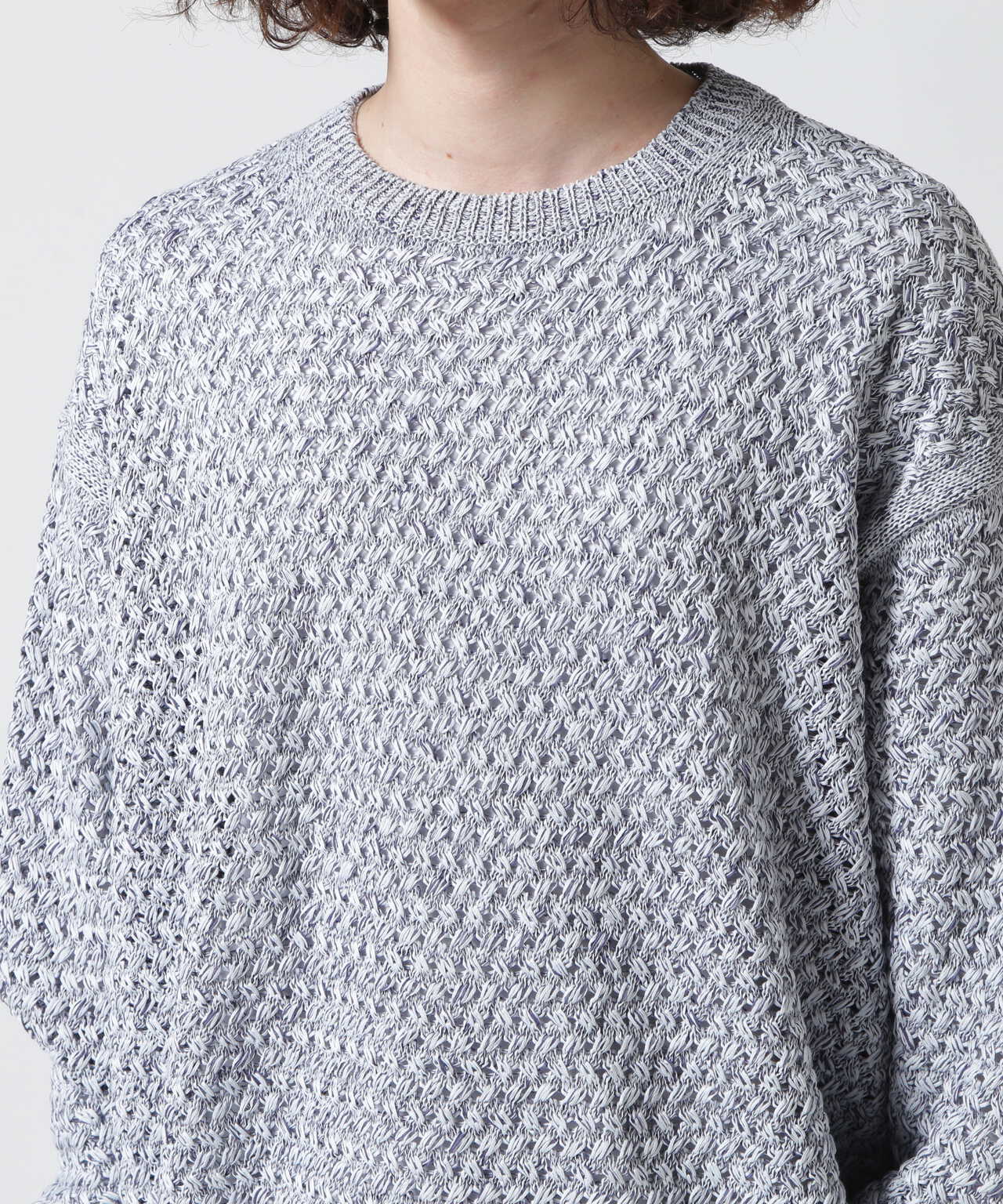 YOKE/ヨーク/MESH CREWNECK SWEATER/YK23SS0497S | GARDEN