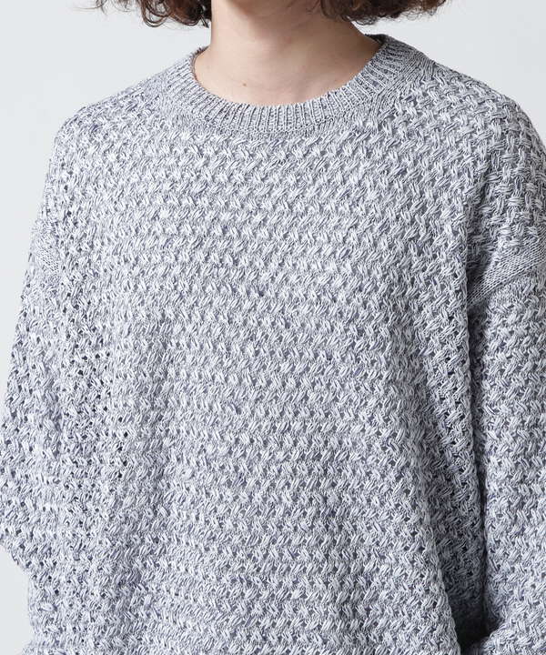 YOKE/ヨーク/MESH CREWNECK SWEATER/YK23SS0497S（7883140212