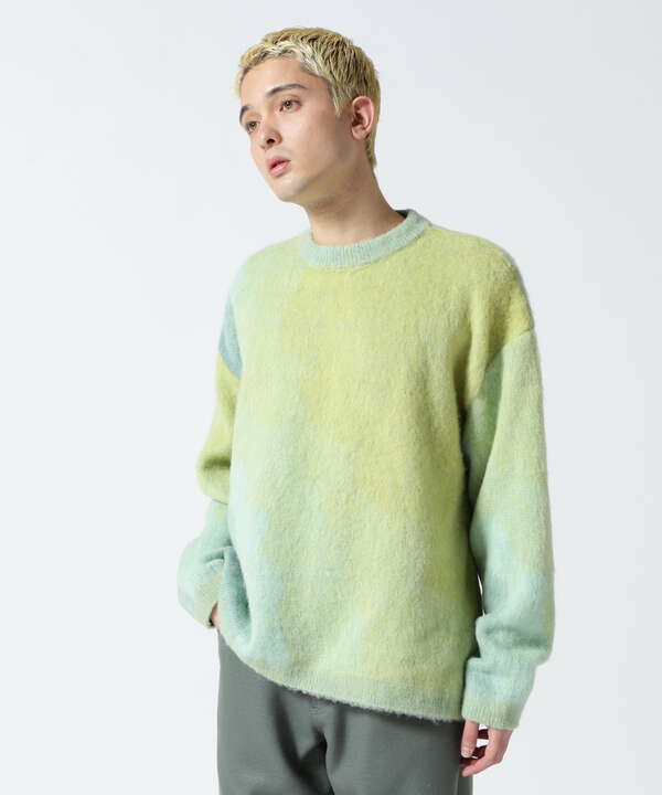 サイズバスト着丈肩幅袖丈YOKE  GRADATION JAQUARD SWEATER