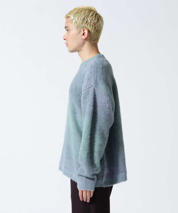 サイズバスト着丈肩幅袖丈YOKE  GRADATION JAQUARD SWEATER