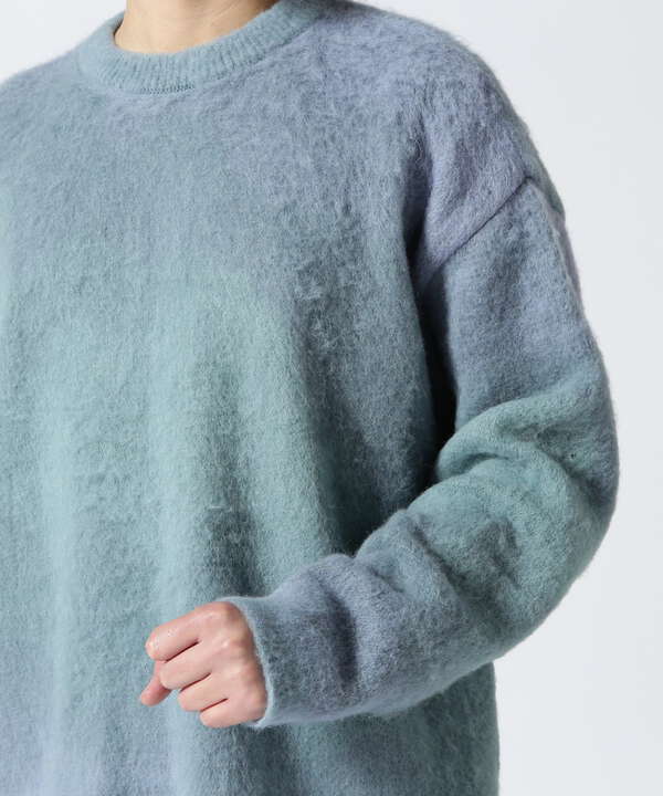 サイズバスト着丈肩幅袖丈YOKE  GRADATION JAQUARD SWEATER