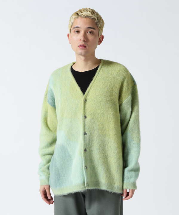 肩幅6121AW YOKE ヨーク JACQUARD CARDIGAN/カーディガン