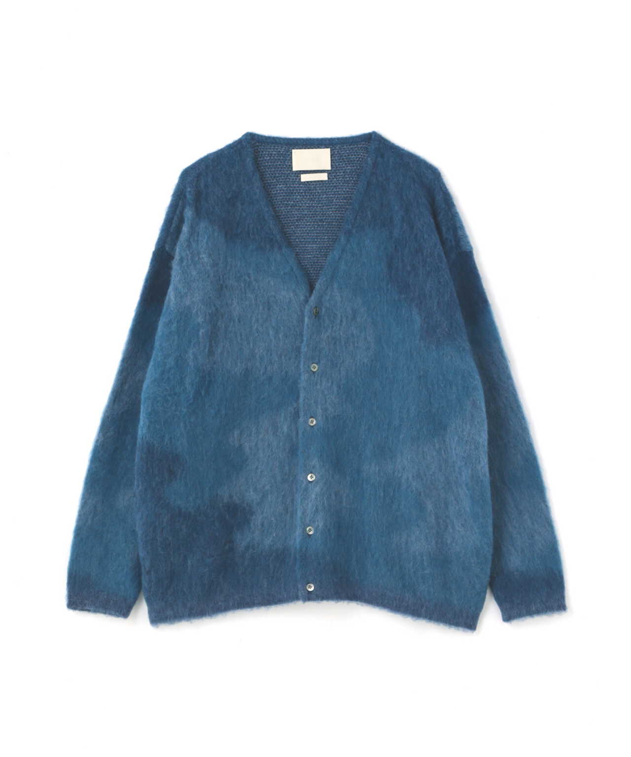 YOKE GRADATION JACQUARD CARDIGAN bluestein