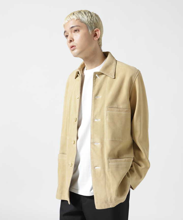 YOKE/ヨーク/SHEEP SUEDE COVERALL JACKET