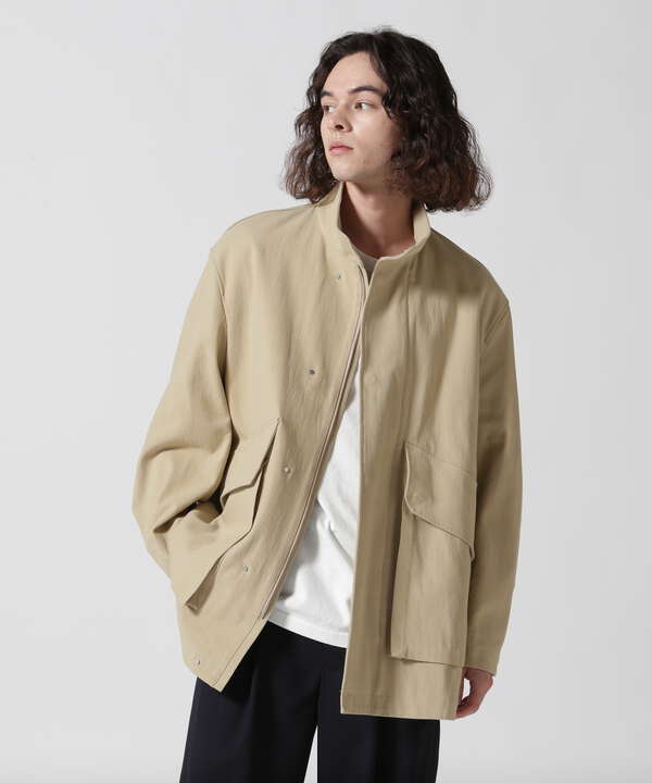 URU/ウル COTTON POPLIN ZIP UP BLOUSONメンズ