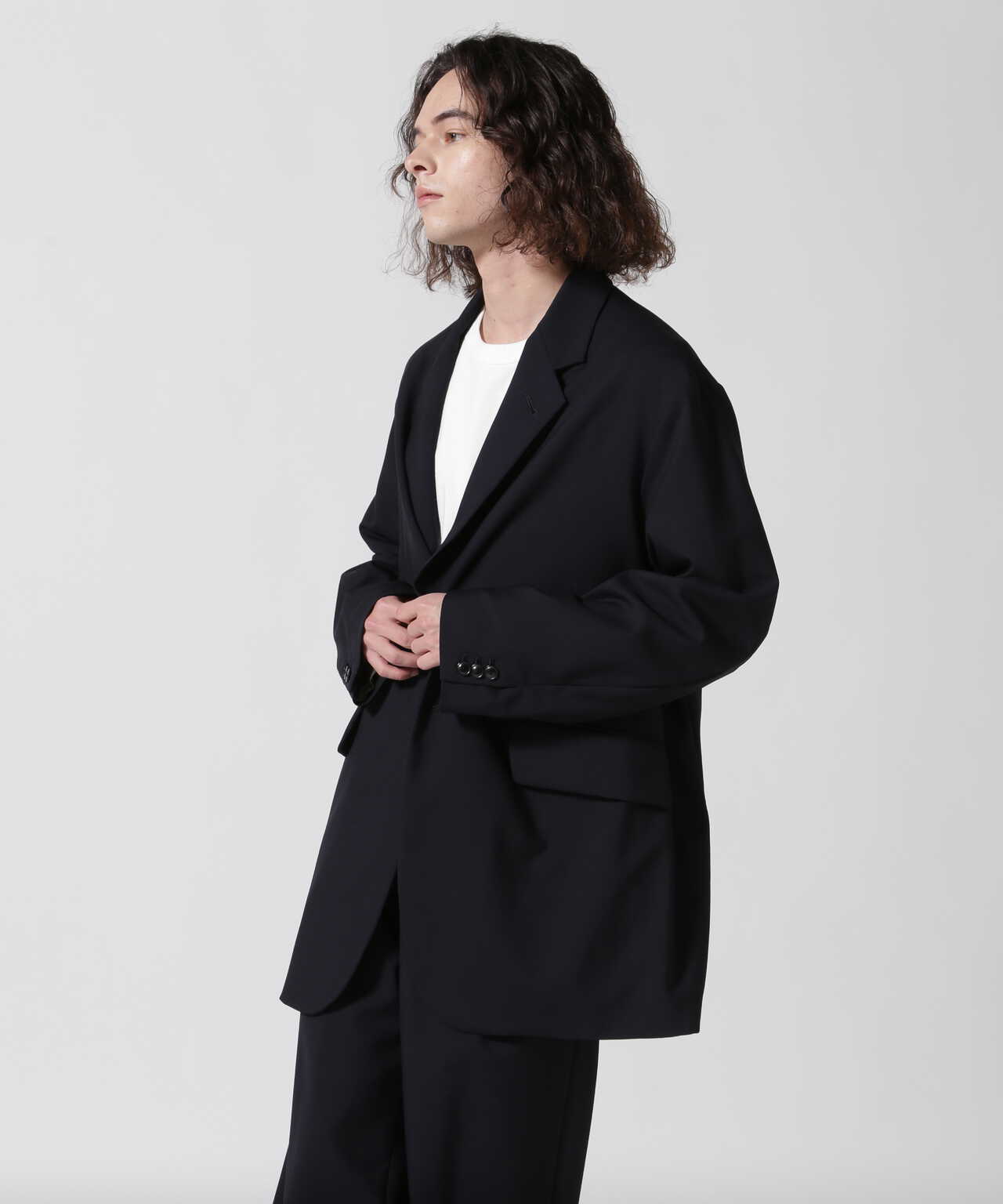 URU WOOL OVER JACKET Navy サイズ1