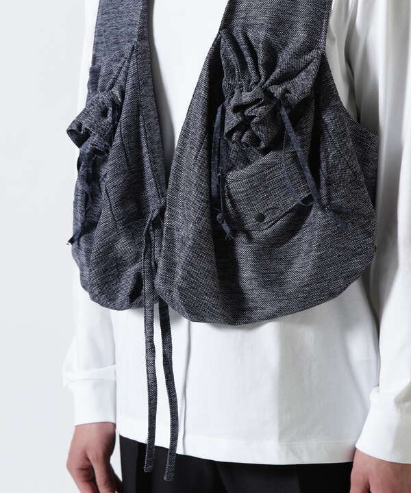 Sasquatchfabrix./サスクワッチファブリックス/DRAWSTRING PK VEST 23SS-GOA-005