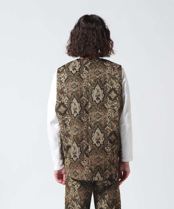 TAUPE/トープ/Paisley V-Neck Vest