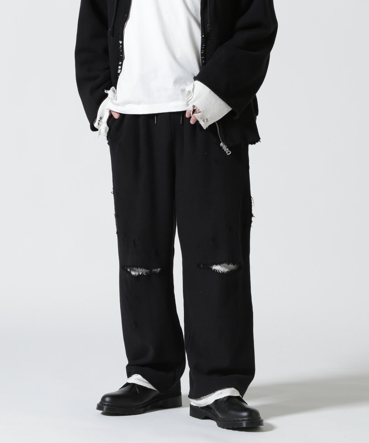 ANCELLM/アンセルム/CRASH SWEAT LAYERED PANTS | GARDEN ( ガーデン ) | US ONLINE  STORE（US オンラインストア）