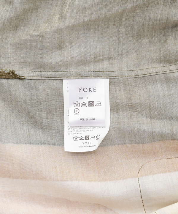 YOKE/ヨーク/Printed Open Collar Shirt