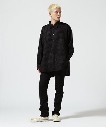 Toironier/トワロニエ/LAME TWEED SHIRT