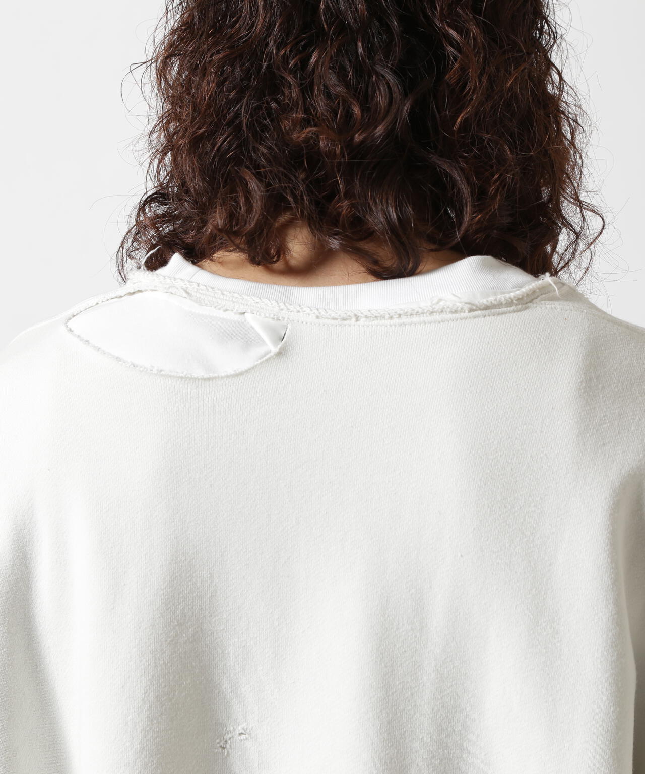 ANCELLM/アンセルム/HOODIE CUTOFF CRASH SWEAT SHIRT | GARDEN