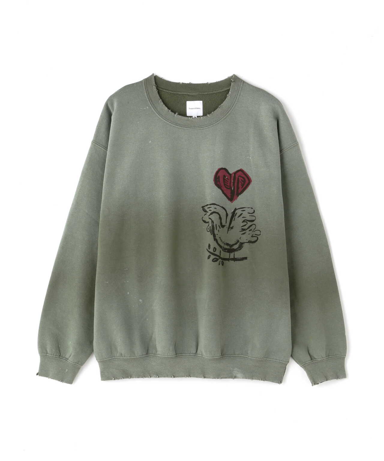 Sasquatchfabrix./サスクワッチファブリックス/VINTAGE SWEATSHIRT OLIVE BRANCH