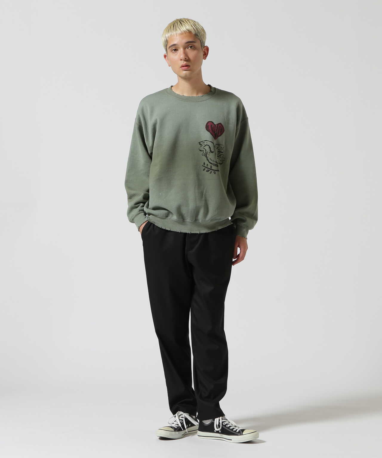 Sasquatchfabrix./サスクワッチファブリックス/VINTAGE SWEATSHIRT OLIVE BRANCH