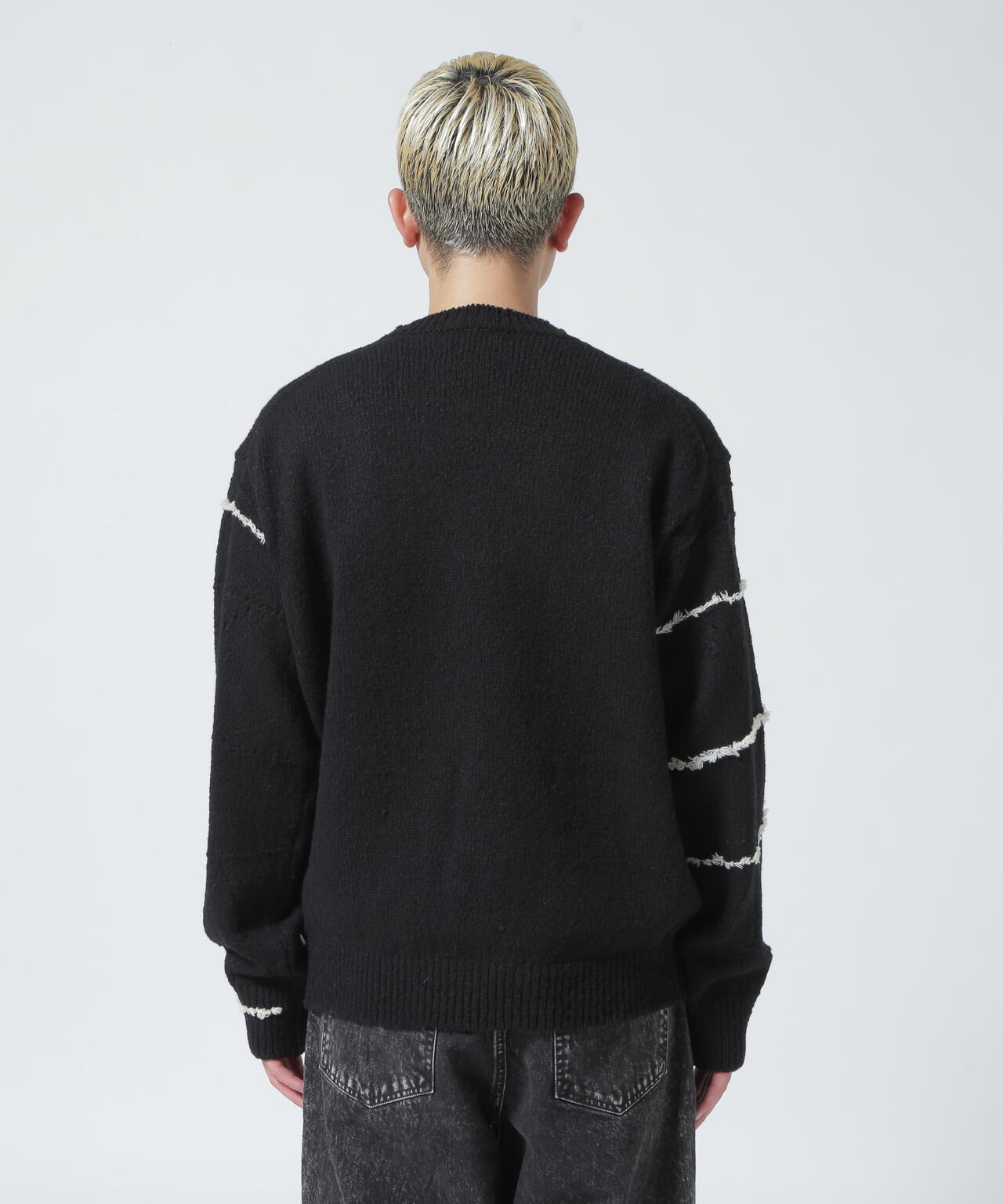 YOKE/ヨーク/CONTINUOUS LINE EMBROIDERY SWEATER | GARDEN ( ガーデン