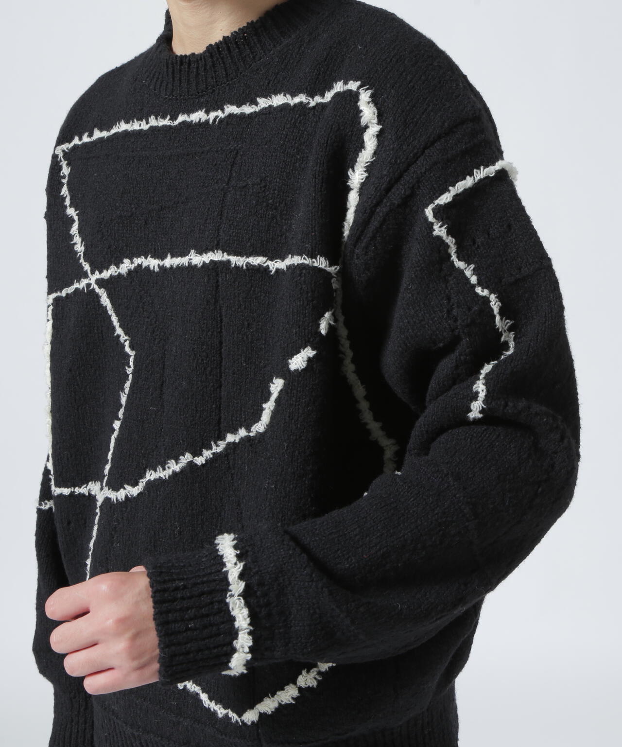 YOKE/ヨーク/CONTINUOUS LINE EMBROIDERY SWEATER | GARDEN ( ガーデン 