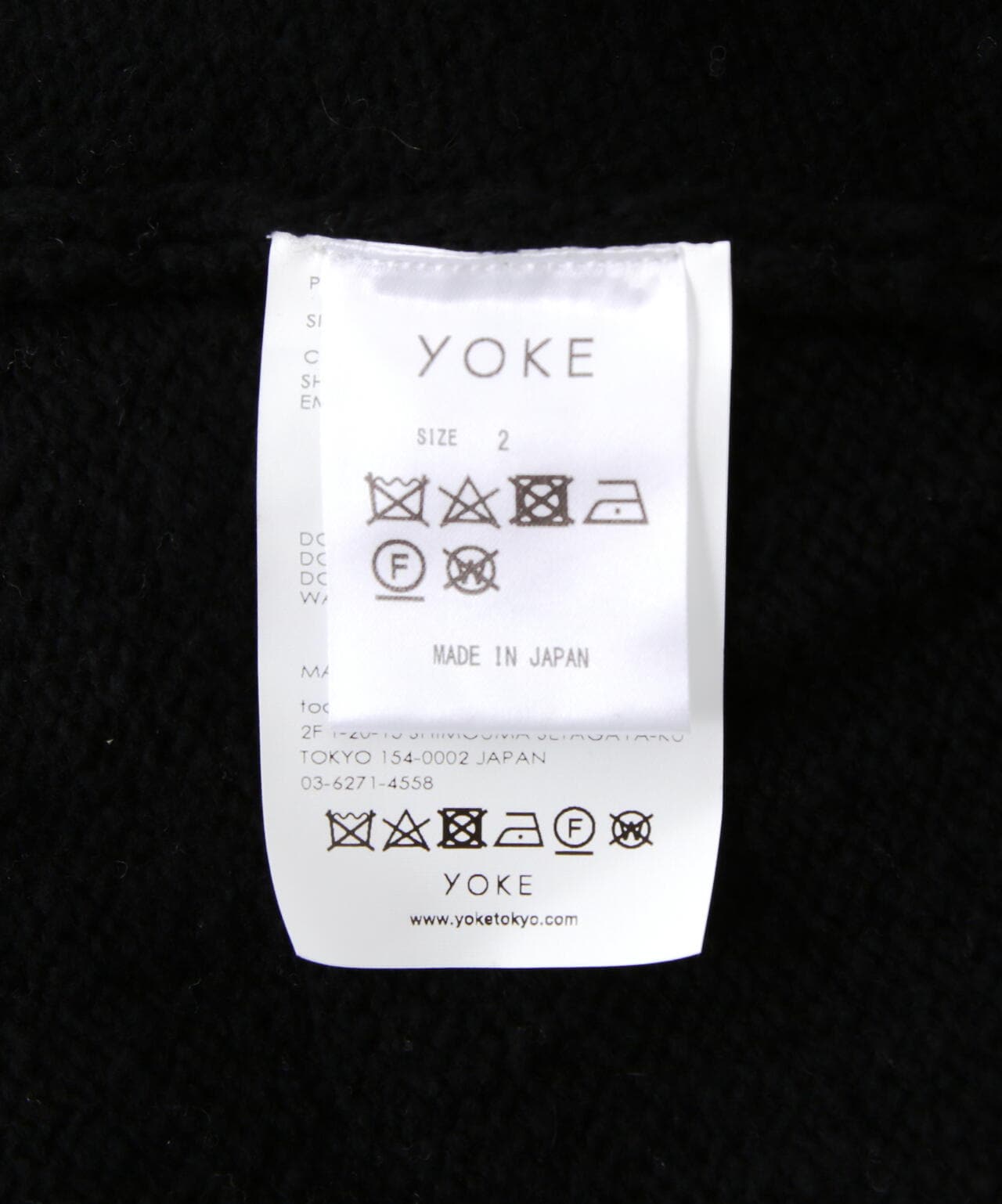 YOKE/ヨーク/CONTINUOUS LINE EMBROIDERY SWEATER