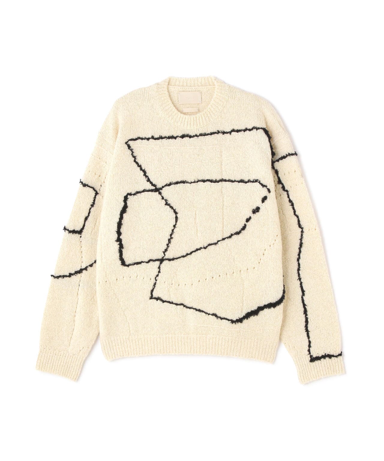 YOKE/ヨーク/CONTINUOUS LINE EMBROIDERY SWEATER   GARDEN  ガーデン