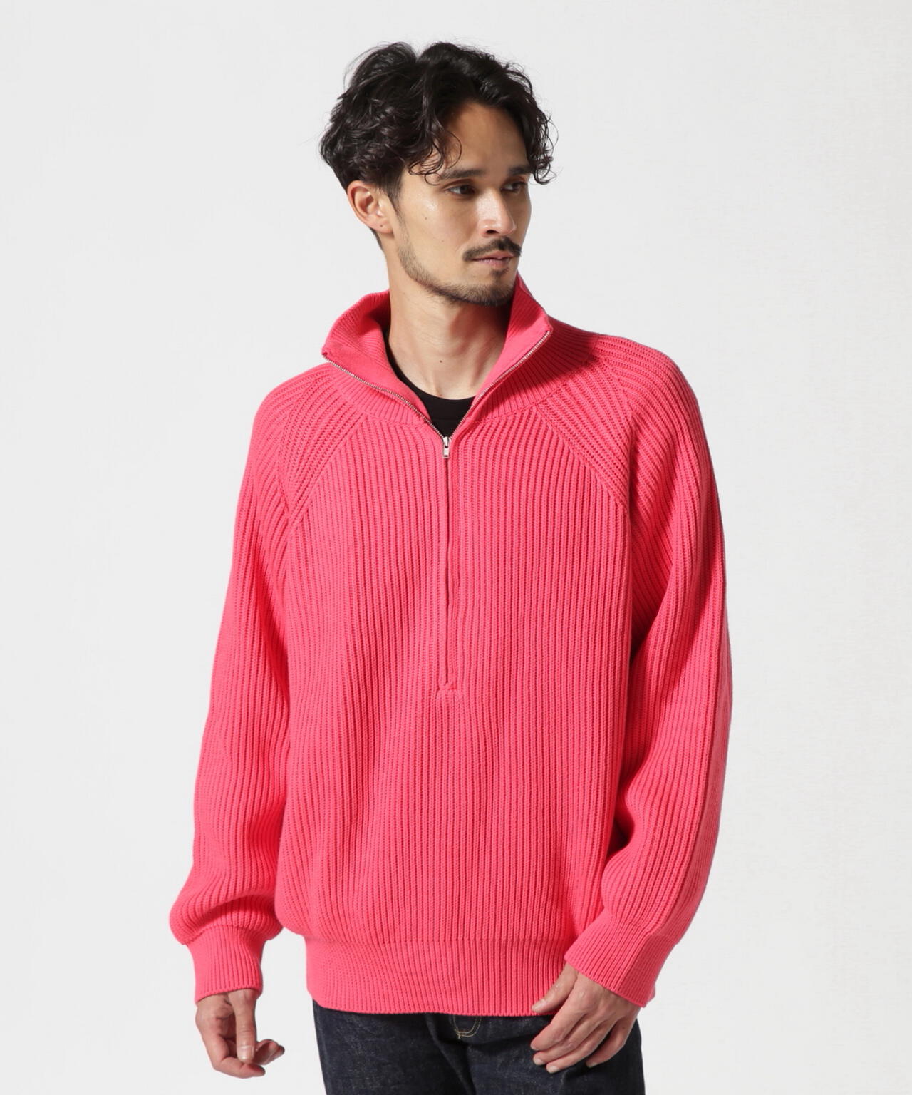 Toironier/トワロニエ/Half Zip Knit