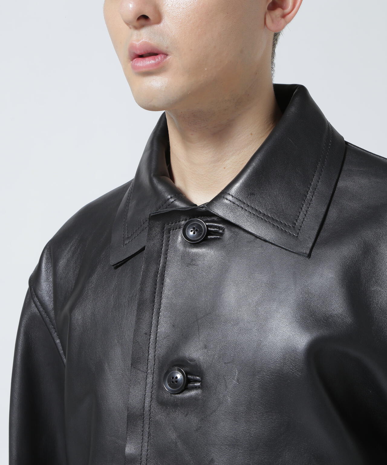 YOKE/ヨーク/Cut-Off Leather Car Coat | GARDEN ( ガーデン