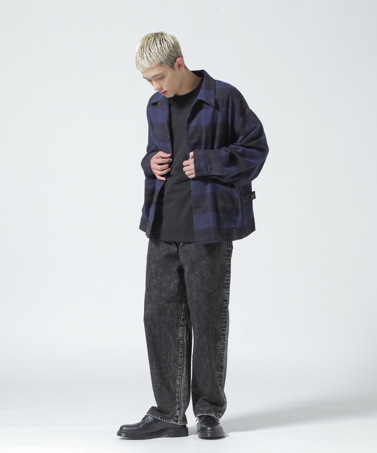 URU/ウル/COTTON NEL CHECK - COVERALL JACKET | GARDEN ( ガーデン