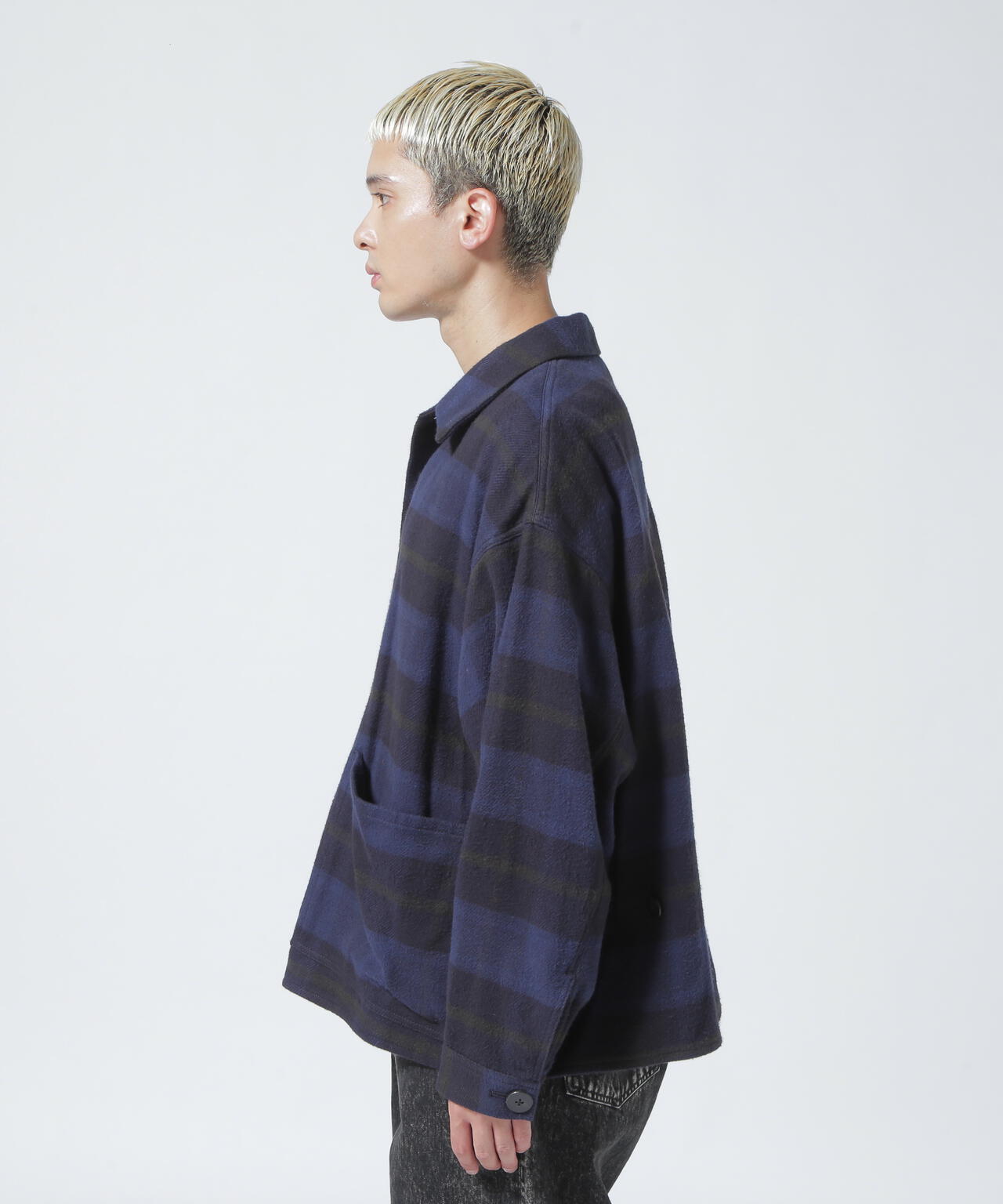 URU/ウル/COTTON NEL CHECK - COVERALL JACKET | GARDEN ( ガーデン