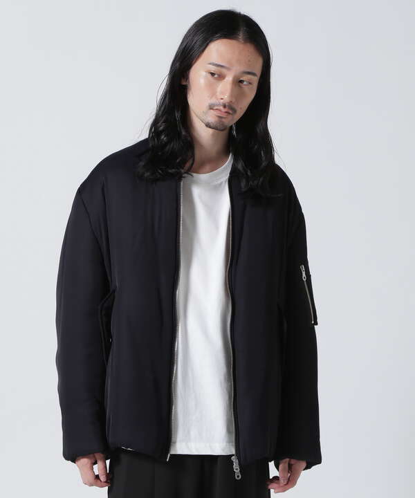 uru ウル　zip up blouson ブルゾンカラーブラック