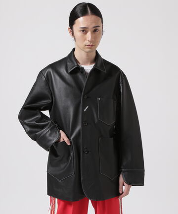 URU/ウル/EX LEATHER COVERALL JACKET