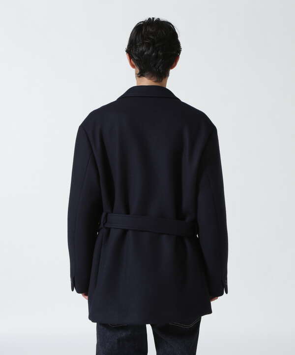 URU/ウル/WOOL MELTON BELTED JACKET