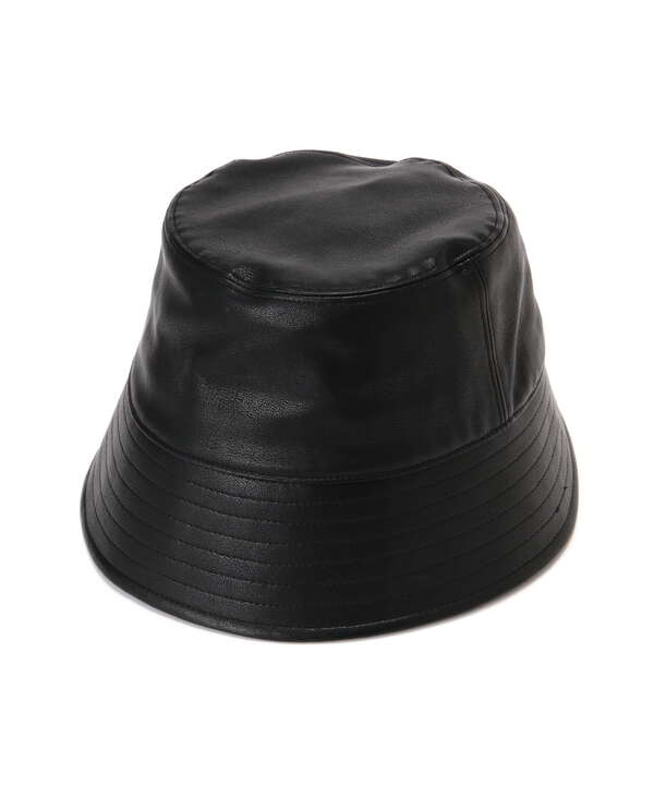 Toironier/トワロニエ/FAUX LEATHER BUCKET HAT