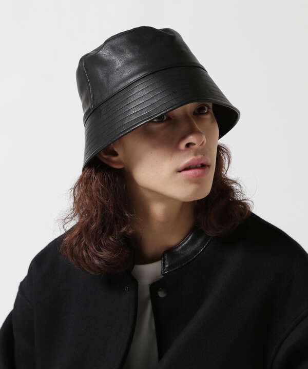 Toironier/トワロニエ/FAUX LEATHER BUCKET HAT