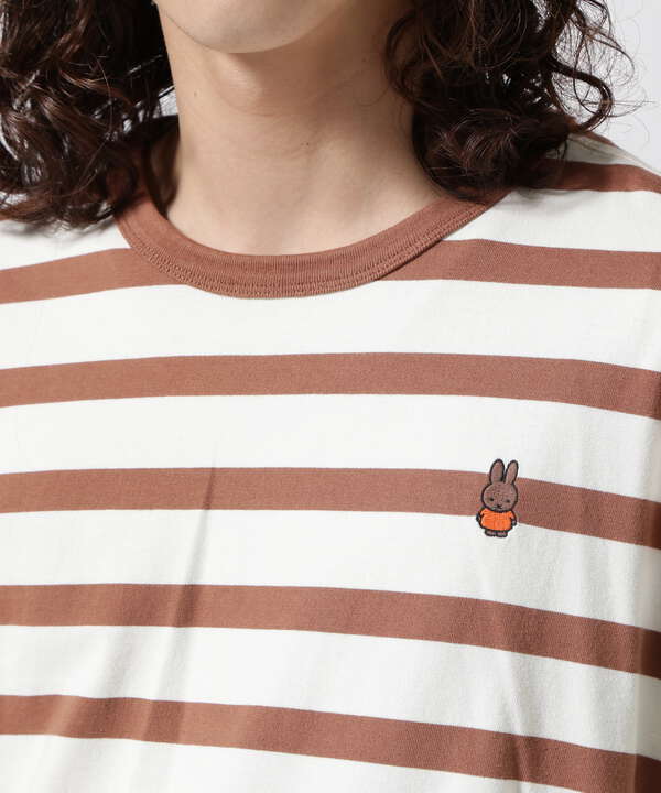 POP TRADING COMPANY/Pop & Miffy Striped Longsleeve Tee