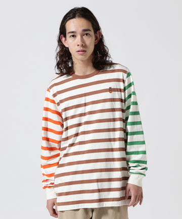 POP TRADING COMPANY/Pop & Miffy Striped Longsleeve Tee