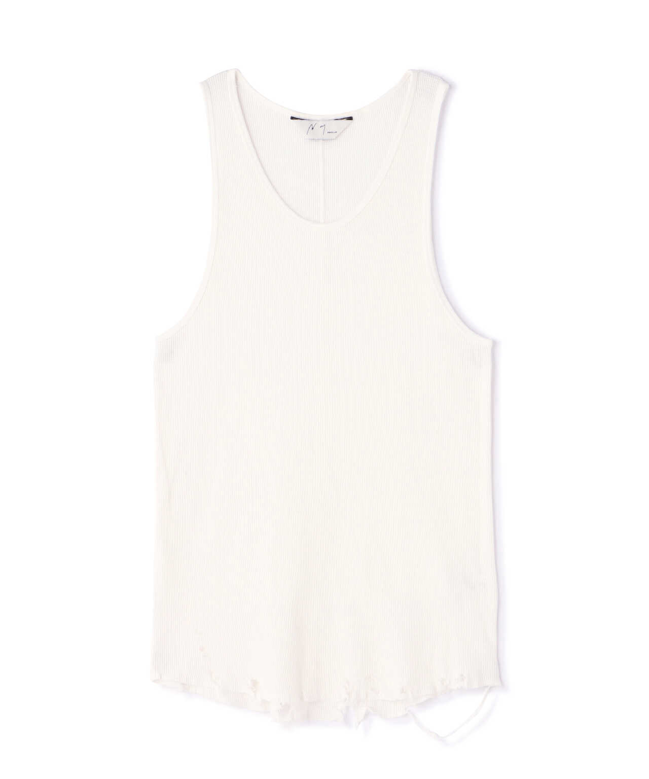 ANCELLM/アンセルム/DAMAGE WAFFLE CREW TANK TOP | GARDEN ( ガーデン 