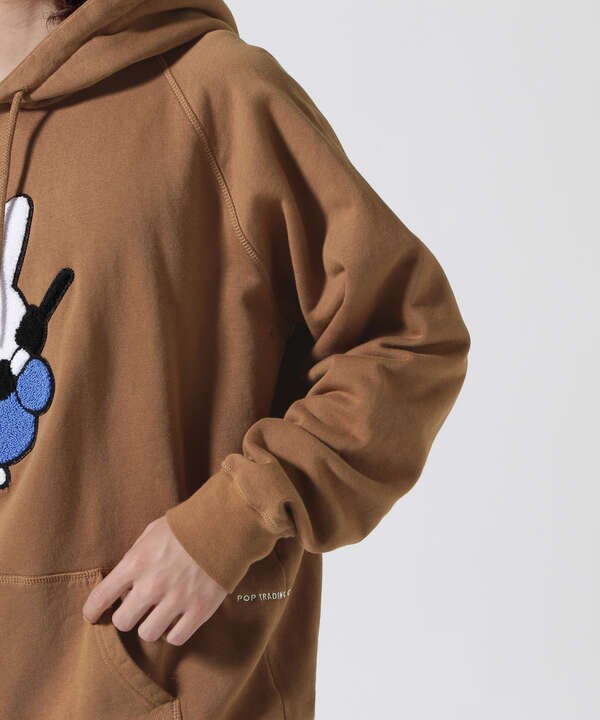 POP TRADING COMPANY/Pop & Miffy Calling Applique Hooded Sweat