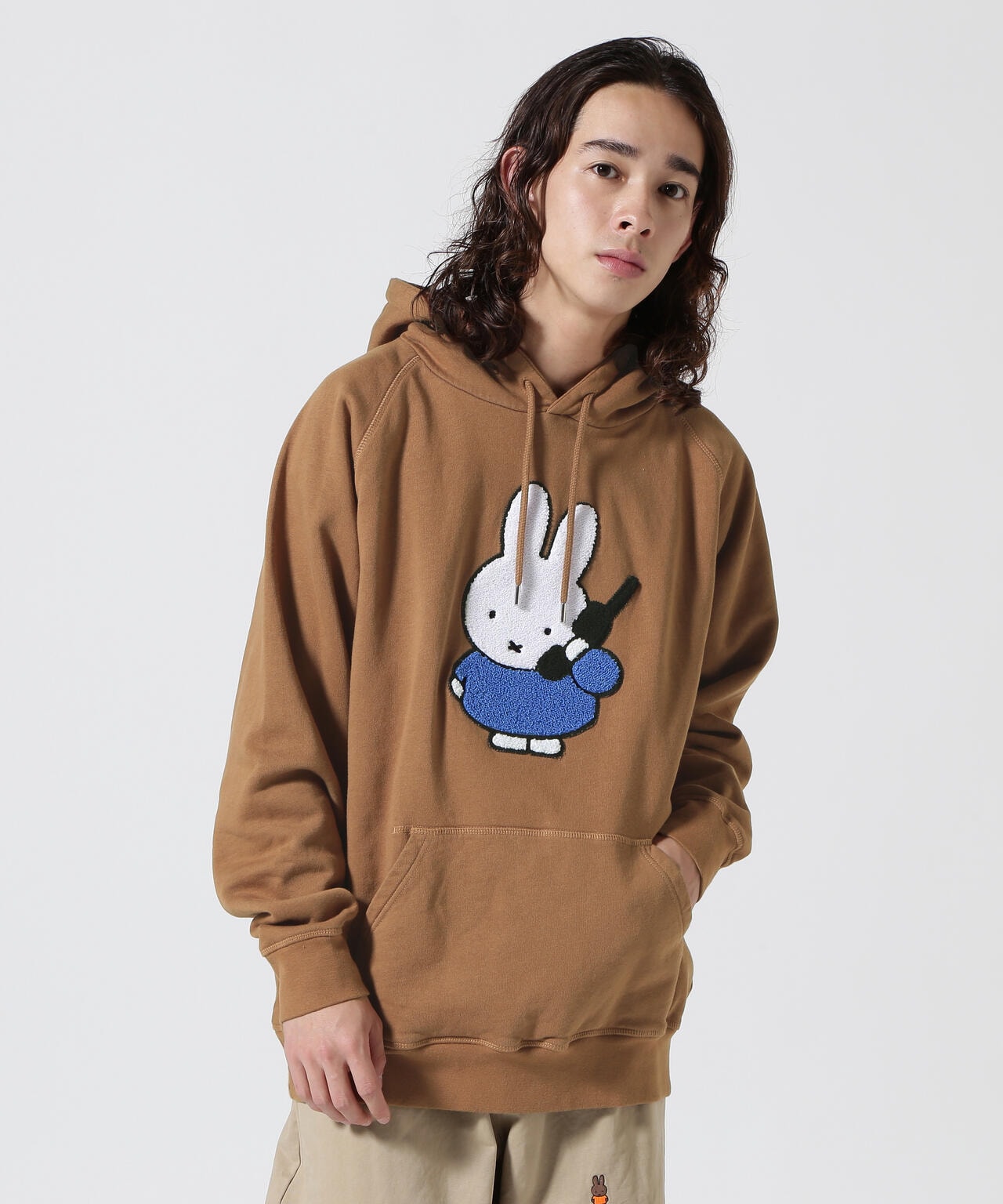 POP TRADING COMPANY/Pop & Miffy Calling Applique Hooded Sweat