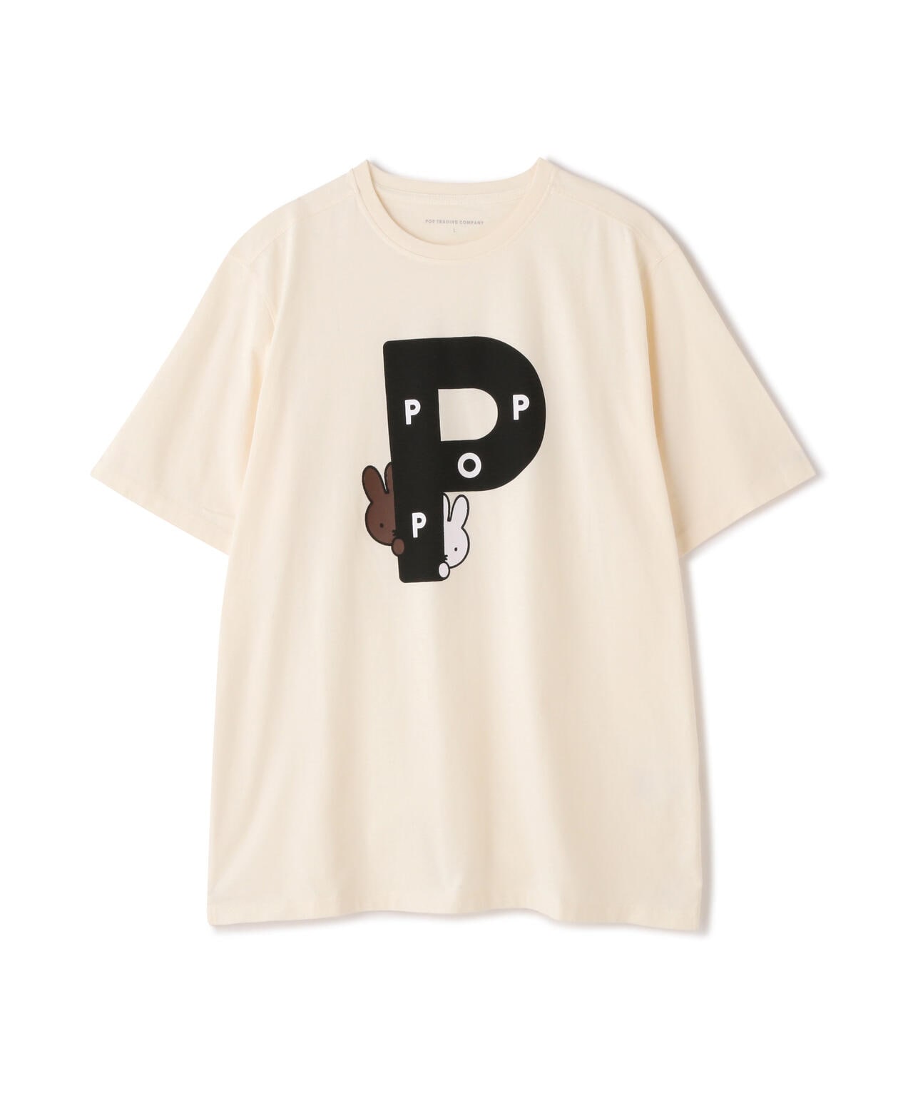 POP TRADING COMPANY/Pop & Miffy Big P T-Shirt