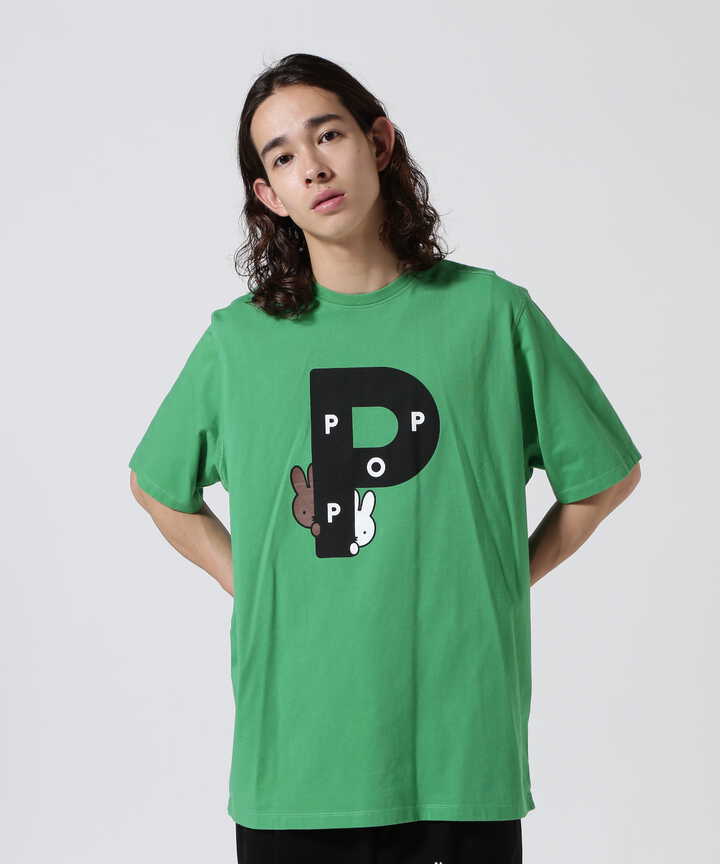 POP TRADING COMPANY/Pop & Miffy Big P T-Shirt | GARDEN 