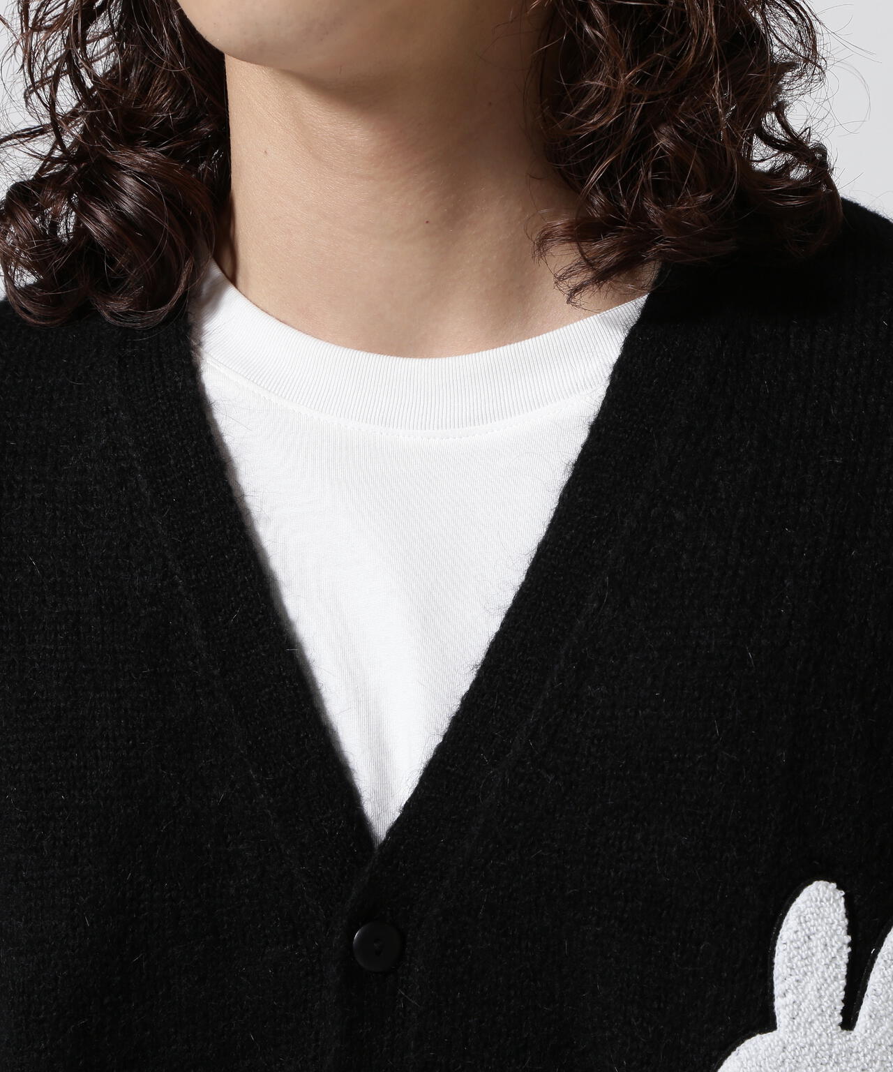 POP TRADING COMPANY/Pop&Miffy Applique Knitted Cardigan